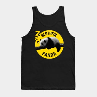 Cute Slothful Panda - lazy panda Tank Top